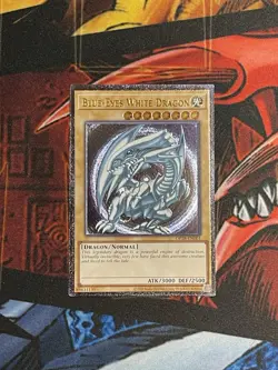 Blue-Eyes White Dragon Ultimate Rare NM OP28-EN001 Yugioh - Image 1