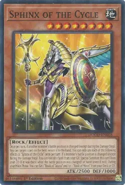 Yugioh! Sphinx of the Cycle - DOOD-EN028 - Common - 1st Edition Near Mint, Engli - Image 1