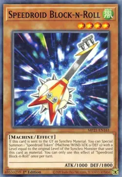 Yugioh! Speedroid Block-n-Roll - MP21-EN161 - Common - 1st Edition Near Mint, En - Image 1