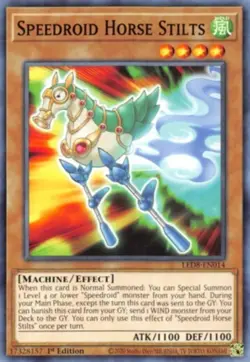 Yugioh! Speedroid Horse Stilts - LED8-EN014 - Common - 1st Edition Near Mint, En - Image 1