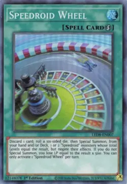 Yugioh! Speedroid Wheel - LED8-EN007 - Super Rare - 1st Edition Near Mint, Engli - Image 1