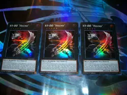 3x K9-00 "Hound" 1st Edition Super Rare JUSH-EN036 Yu-Gi-Oh! - Image 1