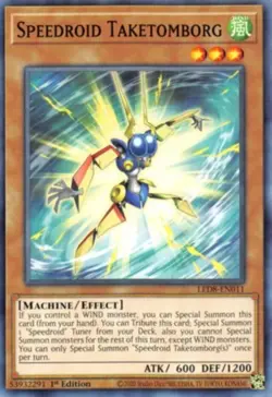 Yugioh! Speedroid Taketomborg - LED8-EN011 - Common - 1st Edition Near Mint, Eng - Image 1