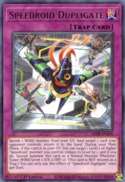 Yugioh! Speedroid Dupligate - LED8-EN008 - Rare - 1st Edition Near Mint, English - Image 1