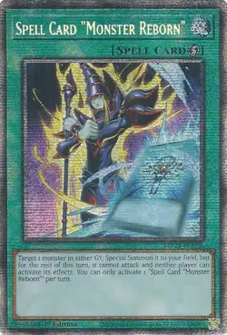 Yugioh! Spell Card "Monster Reborn" - MP25-EN006 - Starlight Rare - 1st Edition - Image 1