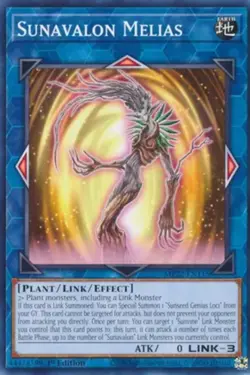 Yugioh! Sunavalon Melias - MP22-EN115 - Common - 1st Edition Near Mint, English - Image 1