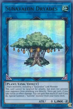 Yugioh! Sunavalon Dryades - GFTP-EN019 - Ultra Rare - 1st Edition Near Mint, Eng - Image 1