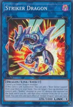 Yugioh! Striker Dragon - RA01-EN046 - Super Rare - 1st Edition Near Mint, Englis - Image 1