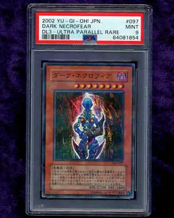 Dark Necrofear - Ultra Parallel Rare - Volume 3 2002 Yugioh #097 - PSA 9 MINT - Image 1