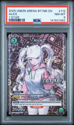 Union Arena TCG Alice Alt Art Holo PSA 10 Gem Mint Nikke Goddess - Image 1