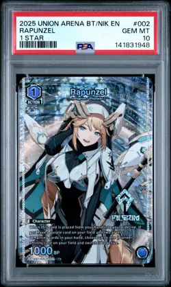 Union Arena TCG Rapunzel Alt Art Holo PSA 10 Gem Mint Nikke Goddess - Image 1
