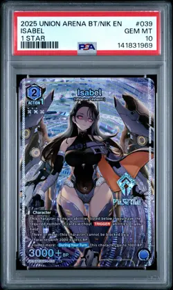 Union Arena TCG Isabel Alt Art Holo PSA 10 Gem Mint Nikke Goddess - Image 1