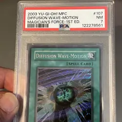 2003 YU-GI-OH! MFC-MAGICIAN'S FORCE 1ST EDITION #107 DIFFUSION WAVE-MOTION PSA 7 - Image 3