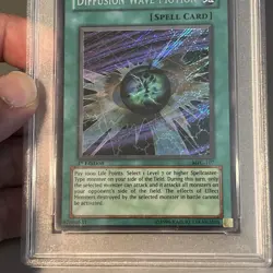 2003 YU-GI-OH! MFC-MAGICIAN'S FORCE 1ST EDITION #107 DIFFUSION WAVE-MOTION PSA 7 - Image 4