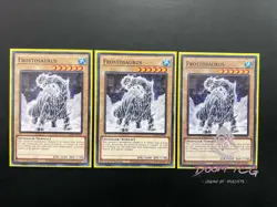 Yugioh! Frostosaurus LED9-EN049, WISU-EN008 (C) 1st Ed 3x “Dino Deck Support” - Image 1