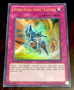 Double-Edged Sword Technique RYMP-EN112 YuGiOh! ULTRA RARE 1st Ed Near Mint x1 - Image 1