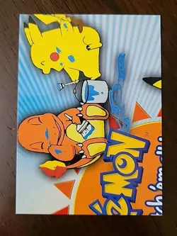 NM! - Topps Pokemon Series 3 Pikachu & Charmander Paint P02 of 6 - Puzzle Card - Image 1