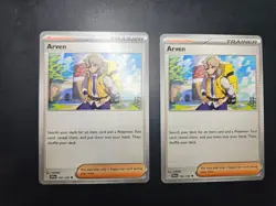 Pokemon Arven 166/198 Scarlet & Violet Non-holo NM/M English 2-Card Lot - Image 1