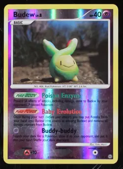 Galactic 118/127 Electrabuzz 128/127 Budew 33/100 Pokemon Card Lot of 3 - Image 3