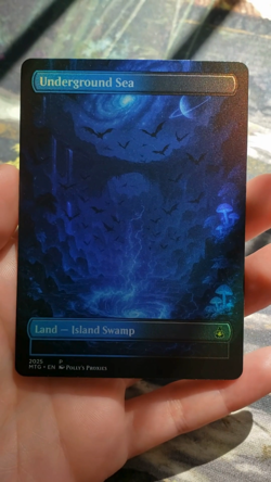 Underground Sea FOIL Original Dual Land Proxy Card Custom Space Art Design - Image 2