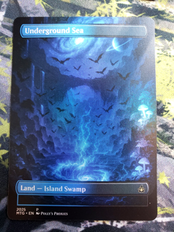 Underground Sea FOIL Original Dual Land Proxy Card Custom Space Art Design - Image 3