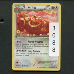 Pokemon TCG Ursaring RC16/RC25 Legendary Treasures Holo Common Card EN-MP 2013 - Image 3