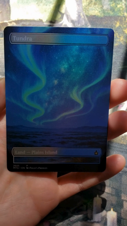 Tundra FOIL Original Dual Land Proxy Card Custom Space Fantasy Art Design - Image 2