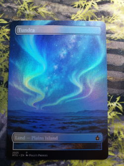 Tundra FOIL Original Dual Land Proxy Card Custom Space Fantasy Art Design - Image 3