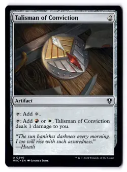 Talisman Of Conviction NM* Commander: Murders Karlov Manor 0240 mtg -UnltdCards - Image 1