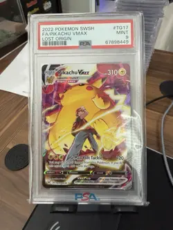 POKEMON TCG - LOST ORIGIN - PIKACHU VMAX TG17/TG30 - PSA 9 - Image 1