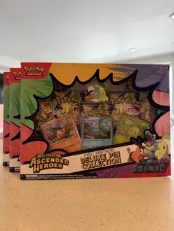 3x Pokemon TCG Ascended Heroes Pin Collection Box BRAND NEW SEALED ✅ - Image 1
