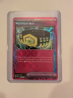 Maximum Belt ACE SPEC Rare Prismatic Evolutions 117/131 NM Holofoil Pokemon - Image 1