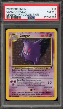 Pokemon Gengar Legendary Coll. Holo Rare #11 PSA 8 - Image 1