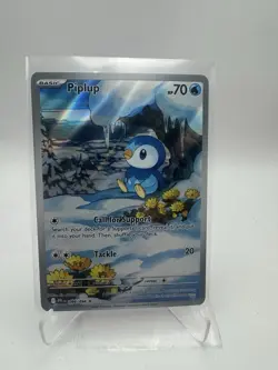 Pokemon TCG - Phantasmal Flames - Piplup 098/094 - Illustration Rare Pack Fresh - Image 1