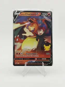 Lance's Charizard V SWSH133 Celebrations 25th Black Star Promo Pokemon TCG - Image 1