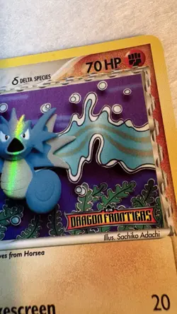 Pokemon Seadra Delta Species 22/101 Reverse Holo Stamped EX Dragon Frontiers LP - Image 3