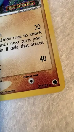 Pokemon Seadra Delta Species 22/101 Reverse Holo Stamped EX Dragon Frontiers LP - Image 5