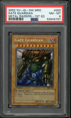 Gate Guardian MRD-000 1st Edition Secret Rare Faded Yugioh PSA 8 *797 - Image 1