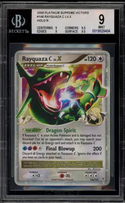 Pokemon Rayquaza C Lv.X Supreme Victors Holo Ultra Rare #146 BGS 9 Mint - Image 1