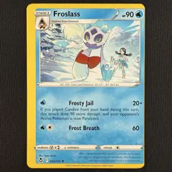 Pokemon TCG Froslass 043/195 Silver Tempest Miscut Error Alignment Dot Card - Image 1