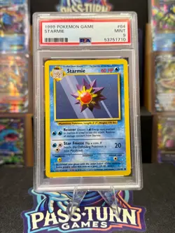 Pokemon - Starmie #64 – Base Set – PSA 9 - Graded - Mint - Original - Image 1