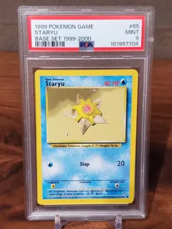 1999 Pokemon Game 65 Staryu Base Set 1999-2000 PSA 9 - Image 1