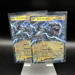 Pokemon | Zekrom ex | BLK 034/086 Black Bolt Stamped Promo Cosmos Holo Cards - Image 1