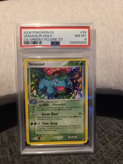 Pokemon PSA 8 NM-MT Venusaur 28/100 EX Crystal Guardians Deck Exclusive vintage - Image 1