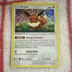 The Pokemon Company Eevee McDonald's 2018 11/12 60 HP Holo Promo Basic - Image 1