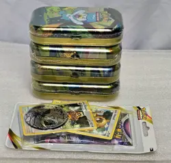 ×4 PALDEA FRIENDS Mini Tins K22 SEALED 2023 + ×1 Lost Origin C&C 2022 Pokemon - Image 3