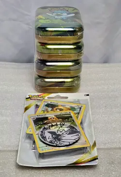×4 PALDEA FRIENDS Mini Tins K22 SEALED 2023 + ×1 Lost Origin C&C 2022 Pokemon - Image 4
