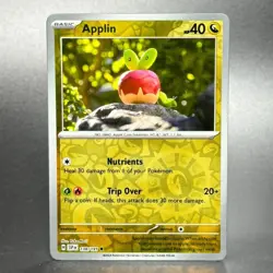 Pokemon Scarlet & Violet: Surging Sparks #138/191 Applin Reverse Holofoil - Image 1