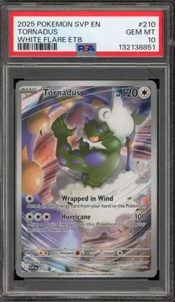 Pokemon Tornadus White Flare ETB Promo SVP EN 210 PSA 10 Gem Mint - Image 1