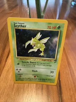 Pokemon TCG Scyther Jungle 10/64 Holo Unlimited Holo Rare - Image 1